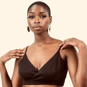 Pantora | Women’s Black Fitted Crop Top | Size XL NWT
